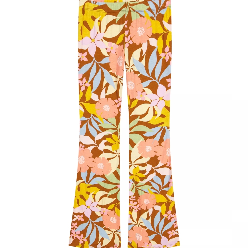 2/$15 NWT Girl's Billabong Multicolor Floral Pants Large Firm Price
